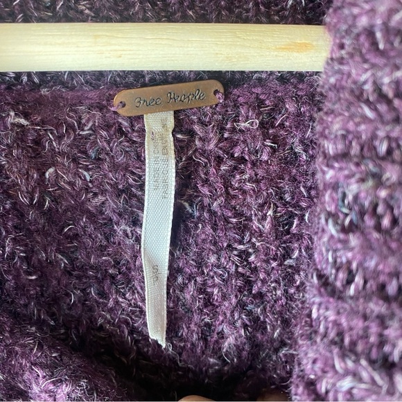 Free People Purple Cowl Neck Sweater - Picture 6 of 7
